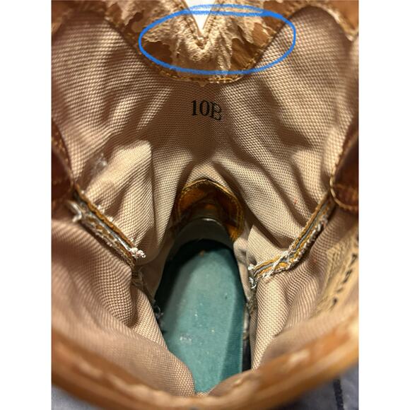 Ariat Round Up Women’s 10B Square Toe Western Cowboy Boots - Picture 7 of 13